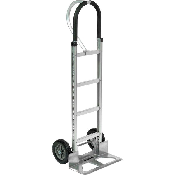 Global Industrial Aluminum Hand Truck Loop Handle, Mold-On Rubber Wheels 168266 - main